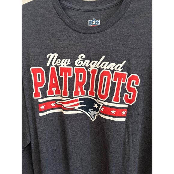 New England Patriots NFL Dark Gray Long Sleeve T-Shirt XL - Picture 2 of 6